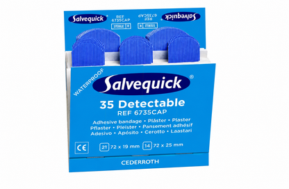 Salvequick Plaster Dispenser blue detectable HACCP