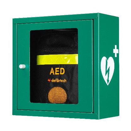 Groene AED Wandkast Met Alarm