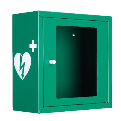 Groene AED Wandkast Met Alarm