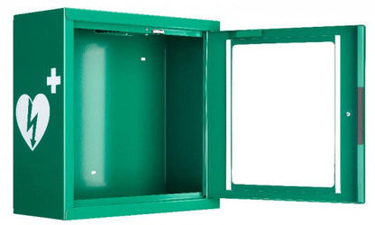 Groene AED Wandkast Met Alarm