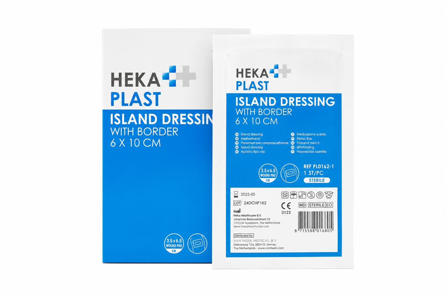HEKA Island Dressings sterile - 6 x 10 cm 50 pieces