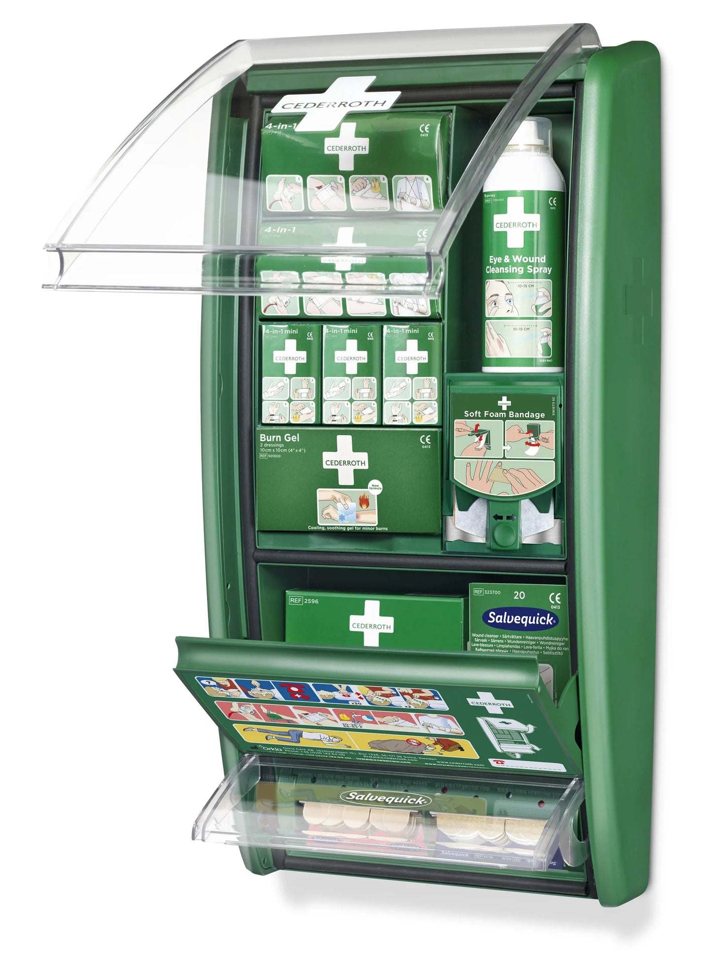 Cederroth EHBO/BHV Station incl. softfoam bandage dispenser