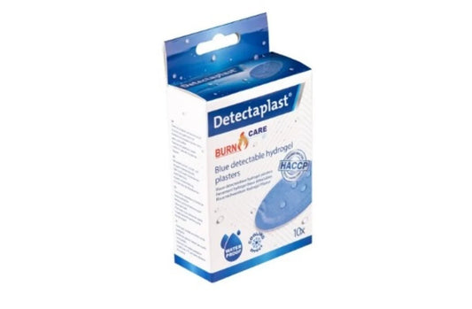 Detectaplast HACCP Premium blauwe hydrogel brandwonden pleister 43x68 mm (10 stuks)