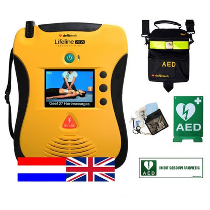 Defibtech Lifeline VIEW AED Combipakket Binnen