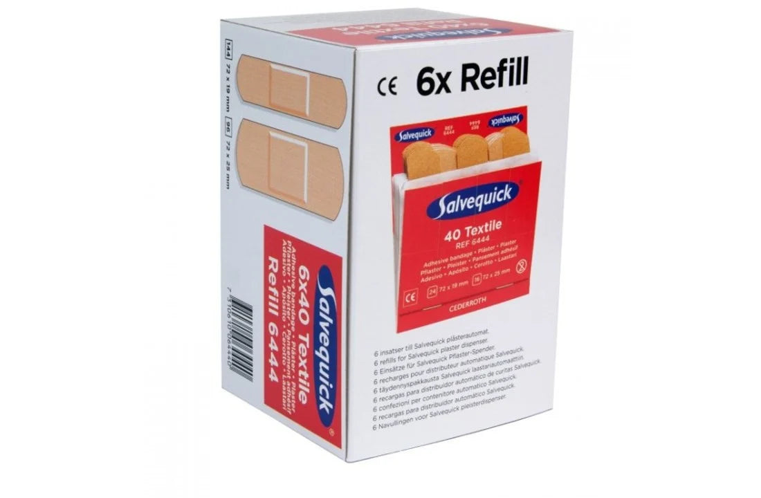Salvequick Navulling 6x40 Textiel Pleisters